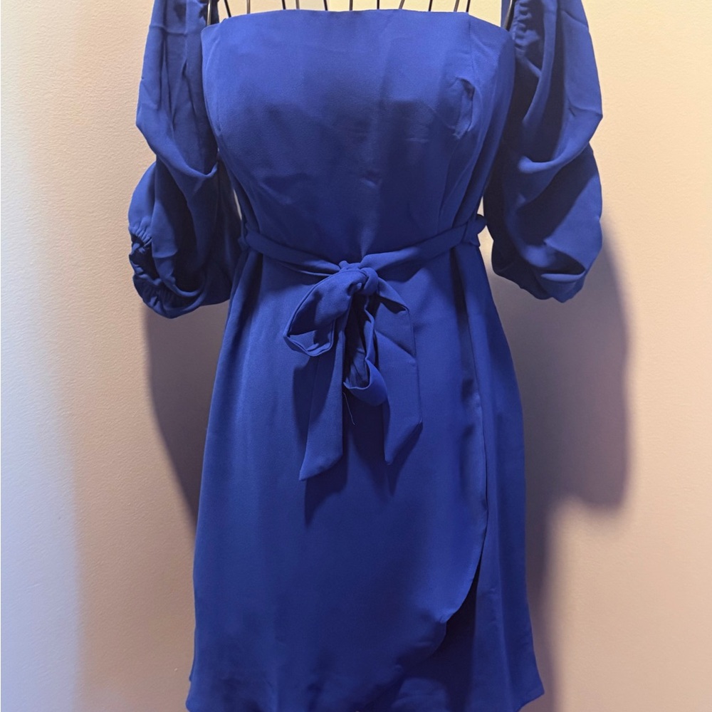 19 Cooper Royal Blue Long Sleeve Dress